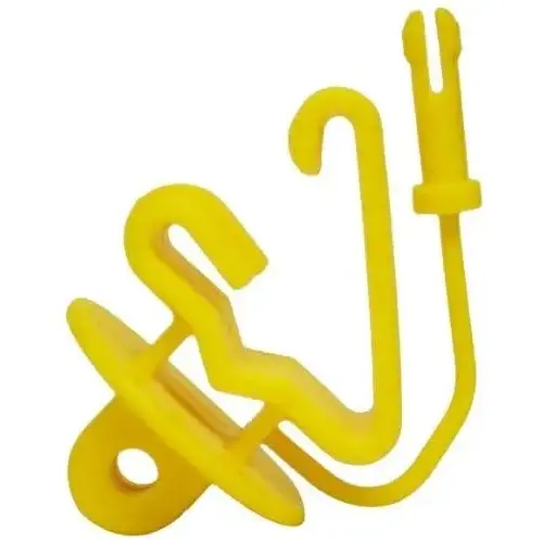 Electric Fence T-Post Pin Lock Insulator - Yellow pack of 25 Electric Fence T-Post Pin Lock Insulator - Yellow pack of 25