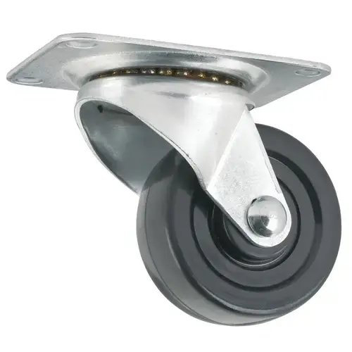 3" Industrial General-Duty Rubber Casters - Black 3" Industrial General-Duty Rubber Casters - Black