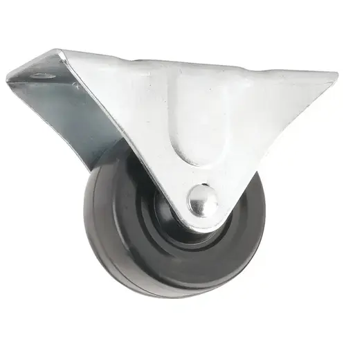Rigid Caster 2.5" D Thermoplastic Rubber 175 lb Black/Silver Rigid Caster 2.5" D Thermoplastic Rubber 175 lb Black/Silver