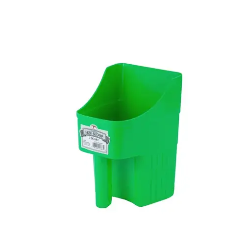 Feed Scoop, Enclosed, Lime Green Plastic, 3-Qts. Feed Scoop, Enclosed, Lime Green Plastic, 3-Qts.