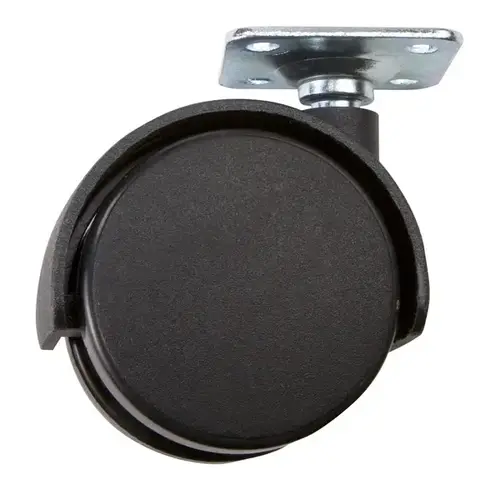 Twin Caster 2" D Swivel Plastic 110 lb Black