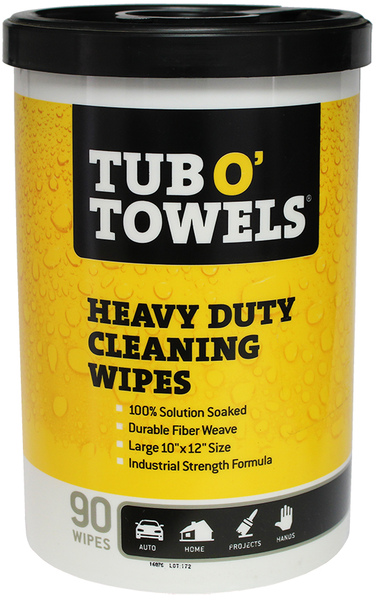 FEDERAL PROCESS CORP TW90 Cleaning Wipes Heavy Duty Fiber Weave 12" W X 10" L Light Straw