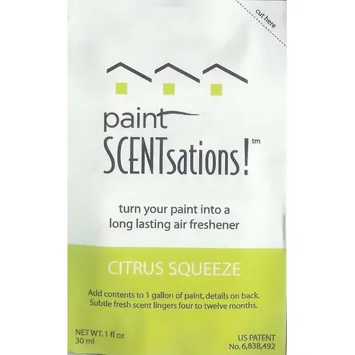 Paint Additive, Liquid, Clean Citrus, Yellow, 1 oz