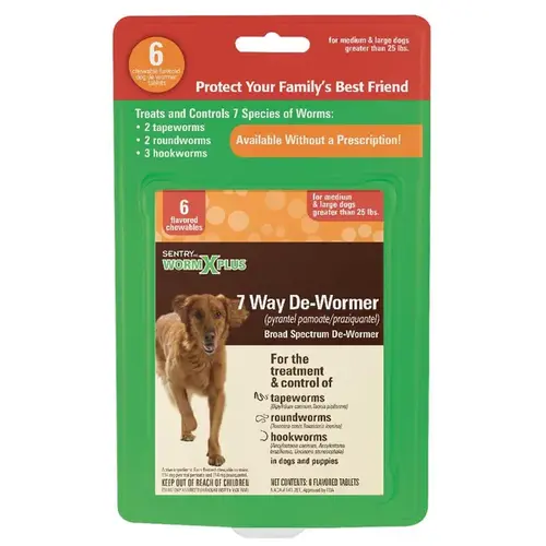 Sentry HC WormX Plus for Dogs over 25-lbs 2-Tablets