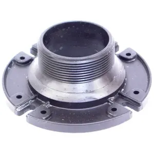 U S Hardware P-110C Closet Flange, 3-1/2 in Connection, Male Thread, ABS, Black