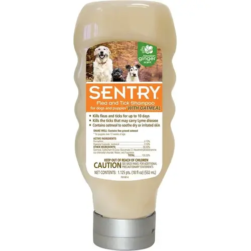 Flea & Tick Oatmeal Hawaiian Ginger Shampoo for Dogs