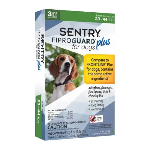 Fiproguard Plus 03161 Flea and Tick Squeeze-On, Liquid, Pleasant, 3 Count Pale Yellow Fiproguard Plus 03161 Flea and Tick Squeeze-On, Liquid, Pleasant, 3 Count Pale Yellow