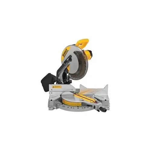 15-Amp Corded 12 in. Heavy-Duty Single-Bevel Compound Miter Saw Black, Gray, Stainless, Yellow 15-Amp Corded 12 in. Heavy-Duty Single-Bevel Compound Miter Saw Black, Gray, Stainless, Yellow