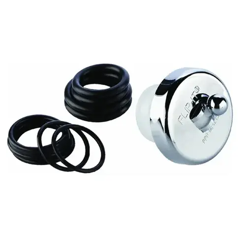 Tub Stopper Multi-Size Chrome Plated ABS Plastic Chrome Plated Tub Stopper Multi-Size Chrome Plated ABS Plastic Chrome Plated