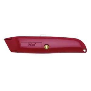 Crescent WK8V Wiss Retractable Utility Knife, with 3 Blades, Carded