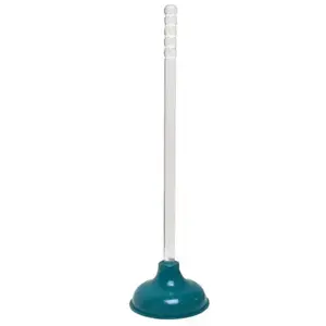 PlumbCraft 7505610S Toilet Plunger 18" L X 5.5" D Green