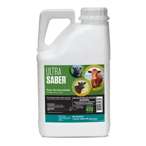 Ultra Saber Pour-On Insecticide - 5L/1.32 Gallons Ultra Saber Pour-On Insecticide - 5L/1.32 Gallons