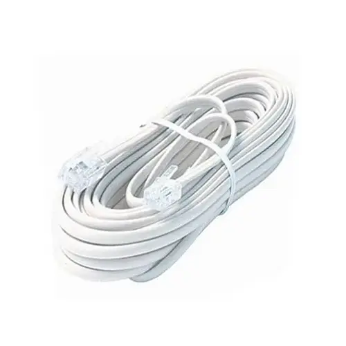Modular Line Cord 25ft - White