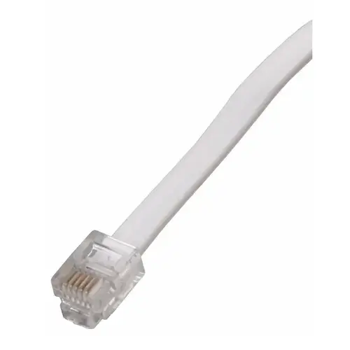 Modular Line Cord 7ft - White