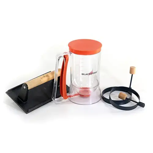 Griddle Breakfast Set Breakfast Kit 4 pc. Silver Griddle Breakfast Set Breakfast Kit 4 pc. Silver