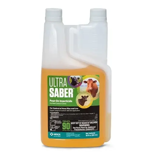 Ulta Saber Pour-On Insecticide - 900 mL/30 fl oz