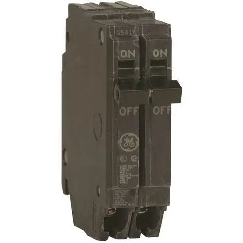 Feeder Circuit Breaker, Type THQP, 50 A, 2 -Pole, 120/240 V, Plug Mounting Black