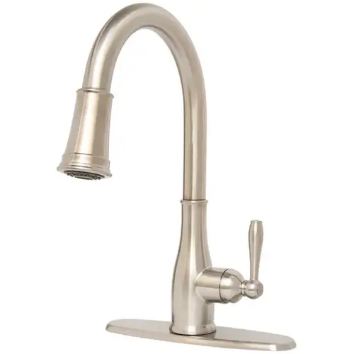 Muir Single-Handle Pull-Down Sprayer Kitchen Faucet in Brushed Nickel Muir Single-Handle Pull-Down Sprayer Kitchen Faucet in Brushed Nickel