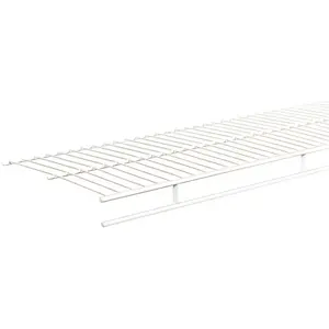 ClosetMaid 1361 Wire Shelf, 60 lb, 1-Level, 12 in L, 72 in W, Steel, White