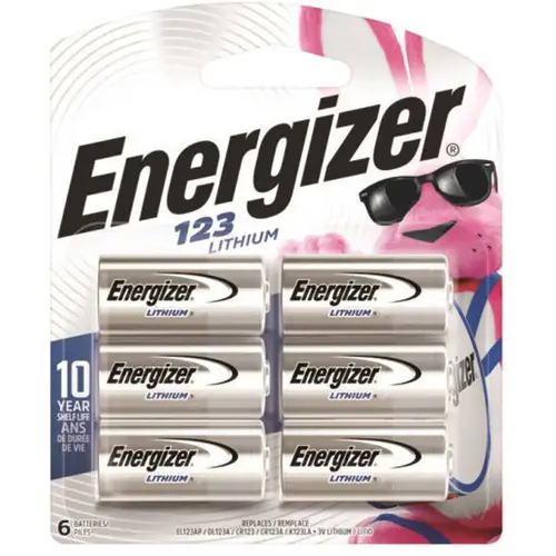 3-Volt 123 Energizer Lithium Battery - pack of 6 3-Volt 123 Energizer Lithium Battery - pack of 6