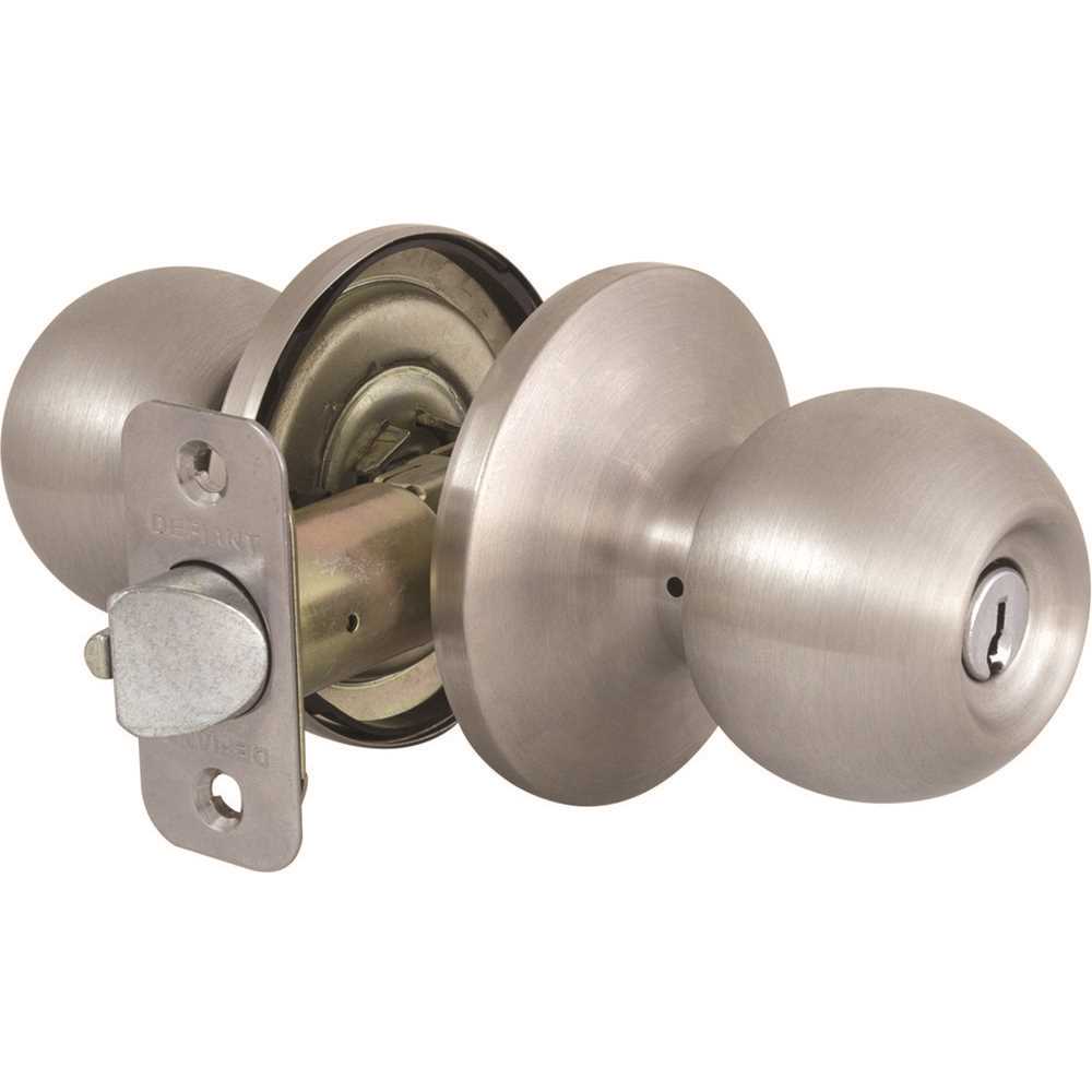 Defiant T3600B-K-KA3 Saturn Stainless Steel Keyed Entry Door Knob