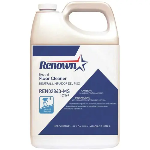 Neutral Floor Cleaner, 1 Gal Yellow