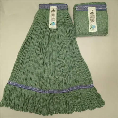 Blended Cotton Synthetic Replacement String Mop Large Loop Mop Head Green Blended Cotton Synthetic Replacement String Mop Large Loop Mop Head Green