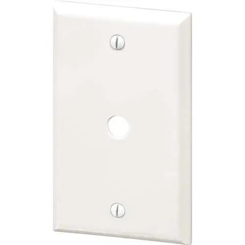 Maintenance Warehouse Single Gang Telephone/Cable TV Wall Plate - White Maintenance Warehouse Single Gang Telephone/Cable TV Wall Plate - White