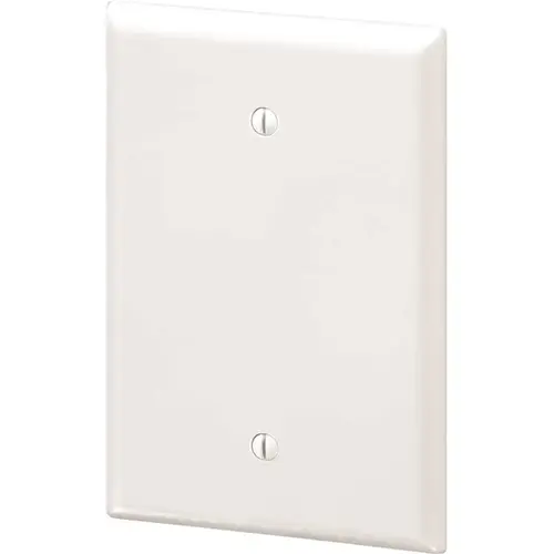 Maintenance Warehouse Jumbo Single Gang Blank Wall Plate - White Maintenance Warehouse Jumbo Single Gang Blank Wall Plate - White