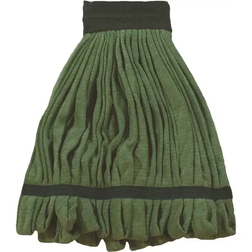 Microfiber Tube Mop Head With Canvas Headband Large In Green