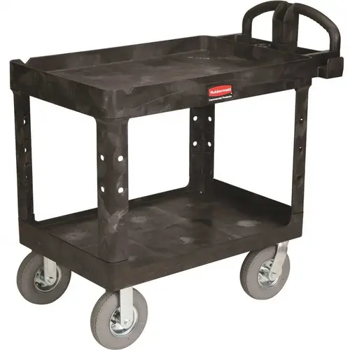 Utility Carts, 500 lb, 45 1/4 X 25 7/8 X 33 1/4h, Black Utility Carts, 500 lb, 45 1/4 X 25 7/8 X 33 1/4h, Black
