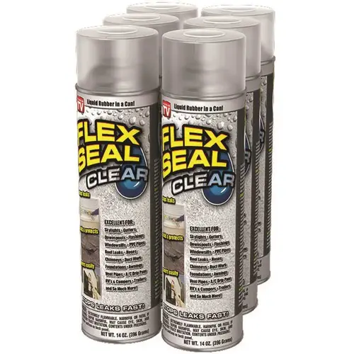 Flex Seal Clear 14 oz. Aerosol Liquid Rubber Sealant Coating Spray Paint Flex Seal Clear 14 oz. Aerosol Liquid Rubber Sealant Coating Spray Paint