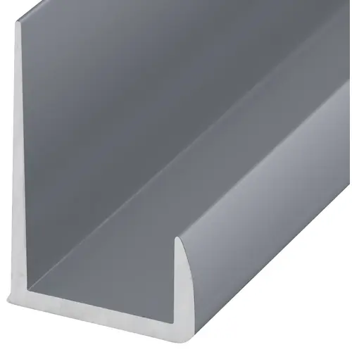 Satin Anodized Aluminum 1/2" J-Channel 144" Stock Length Satin Anodized Aluminum 1/2" J-Channel 144" Stock Length