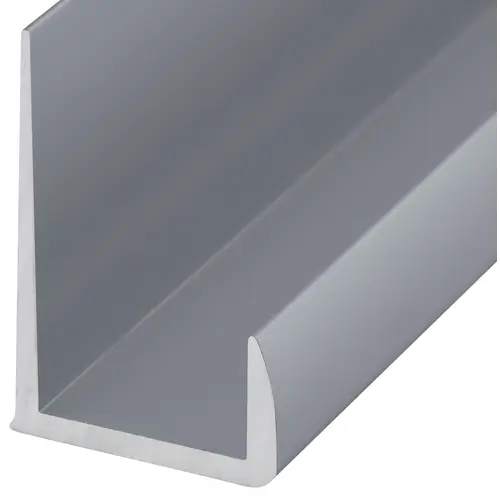 Brite Anodized Aluminum 1/2" J-Channel 144" Stock Length Brite Anodized Aluminum 1/2" J-Channel 144" Stock Length