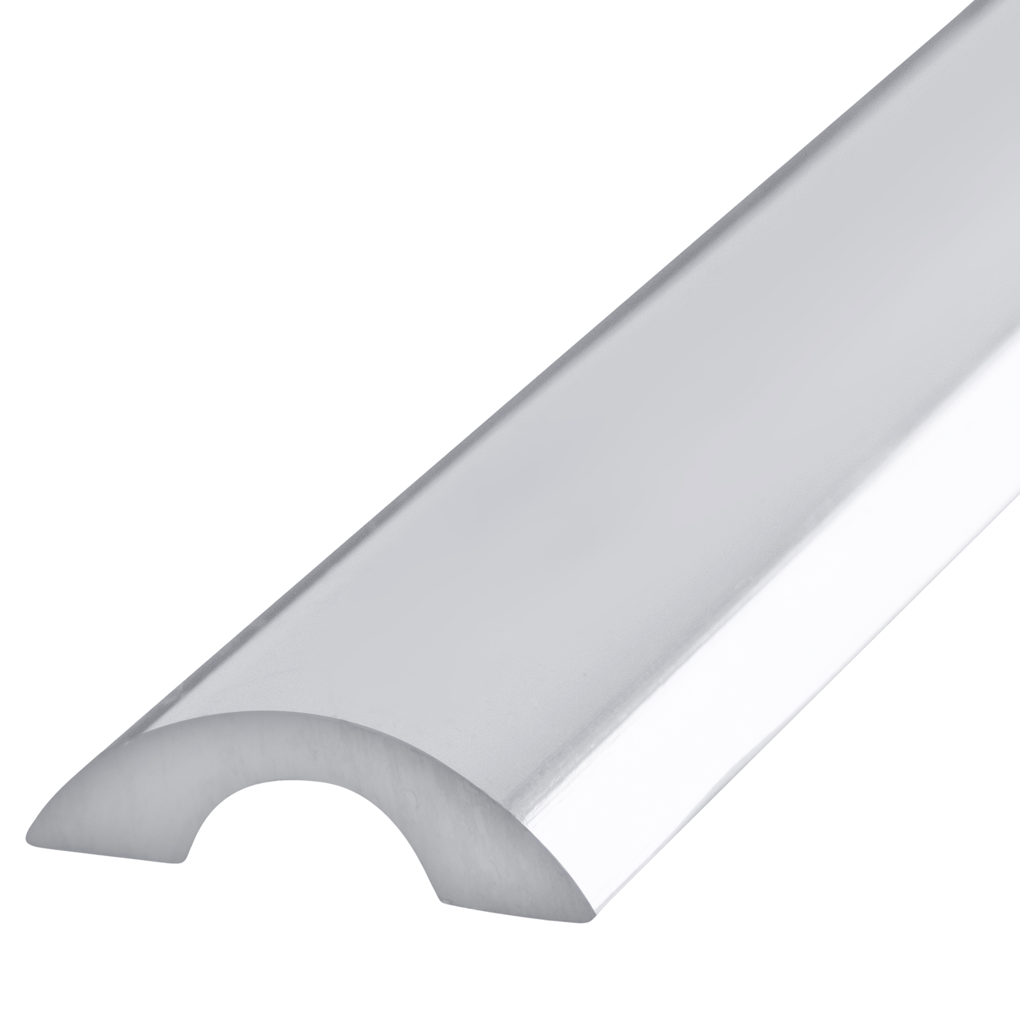 CRL SDT980BA-CCP36 Brite Anodized Frameless Shower Door Half-Round Threshold -  36" Length