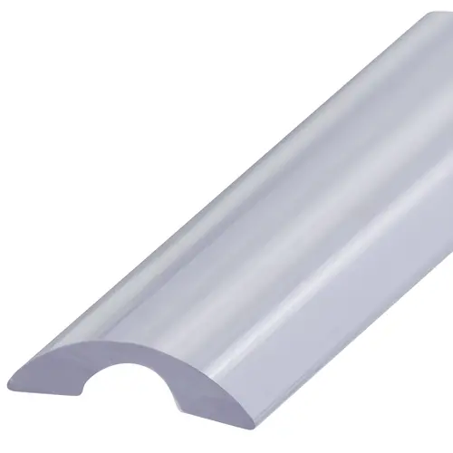 Clear Frameless Shower Door Half-Round Threshold -  72" Length