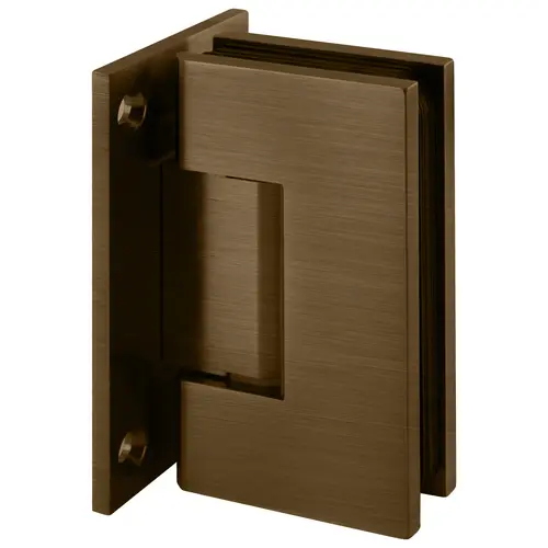Designer Series Shower Door Wall Mount Hinge With Full Back Plate Antique Brass Designer Series Shower Door Wall Mount Hinge With Full Back Plate Antique Brass