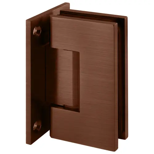 Designer Series Shower Door Wall Mount Hinge With Full Back Plate Antique Copper Designer Series Shower Door Wall Mount Hinge With Full Back Plate Antique Copper