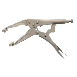 Exact Replacement Parts KP-2 Hose Clamp Plier with Locking Jaw for Double Ring Wire Clamps Used on Washers and Dishwashers Stainless