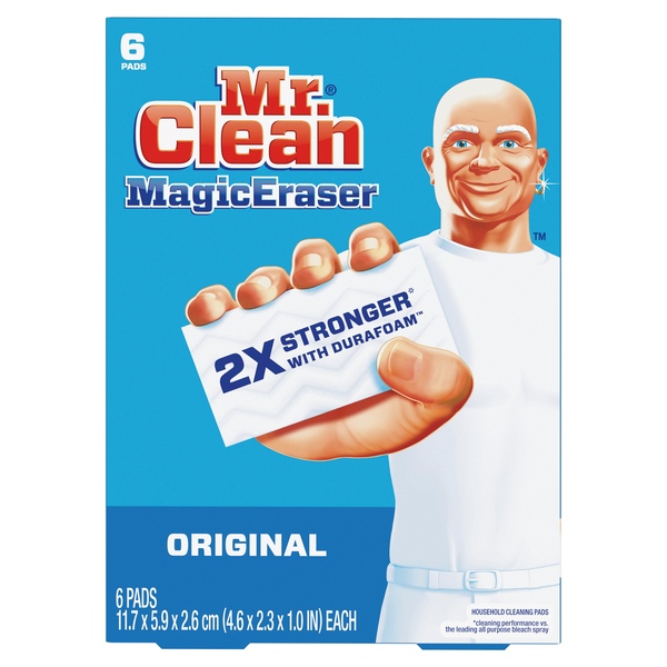 MR. CLEAN 003700079009-XCP6 Mr Clean Magic Eraser - Original - 36 Pads White
