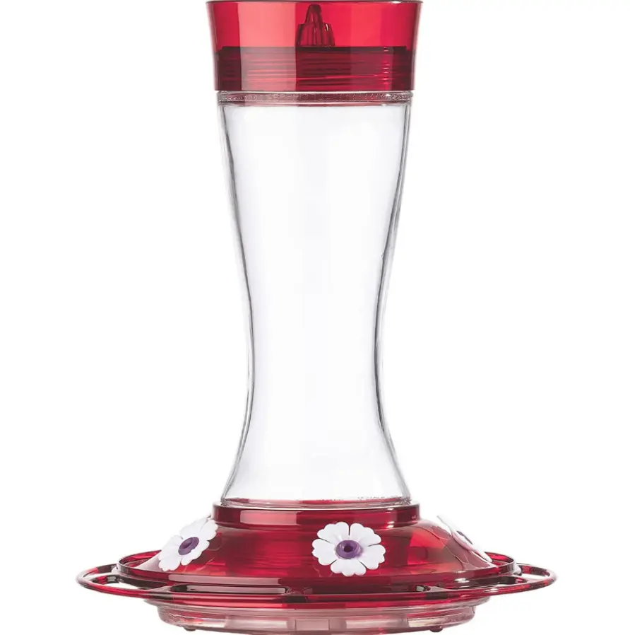 Classic Brands Garnet Hummingbird Feeder 20-oz. Capacity Red/Yellow - pack of 4 36-XCP4