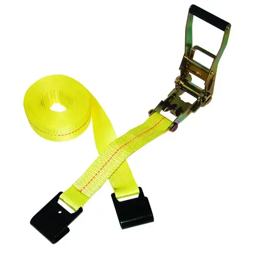 500 Series Strap, 2 in W, 27 ft L, Polyester, 3333 lb Working Load, Hook End