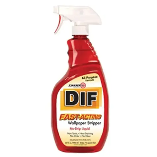 DIF Fast-Acting Ready-To-Use Wallpaper Stripper - 32 oz - pack of 6 DIF Fast-Acting Ready-To-Use Wallpaper Stripper - 32 oz - pack of 6