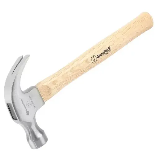 GreatNeck 16 oz Curved Claw Hammer with Hardwood Handle Ash