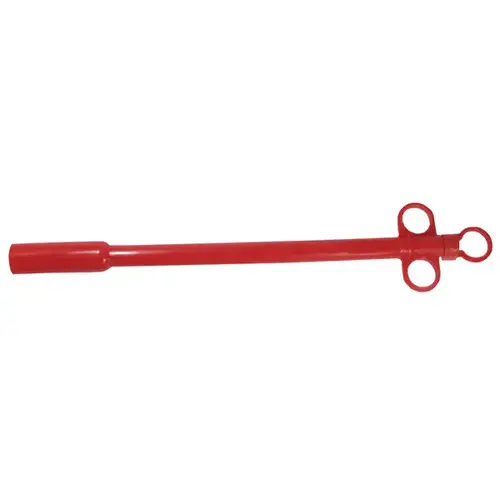 Large Polyethylene Balling Gun Red