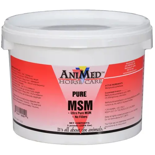 MSM Pure Powder Dietary Supplement for Horses 5-lbs MSM Pure Powder Dietary Supplement for Horses 5-lbs