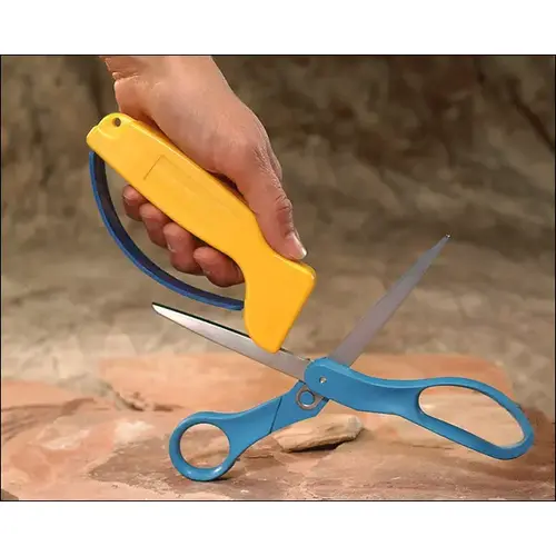 002 Scissors Sharpener, Tungsten Carbide Abrasive Yellow