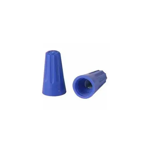 WireGard -2 Wire Connector, 22 to 16 AWG Wire, Steel Contact, Polypropylene Housing Material, Blue - pack of 100 WireGard -2 Wire Connector, 22 to 16 AWG Wire, Steel Contact, Polypropylene Housing Material, Blue - pack of 100