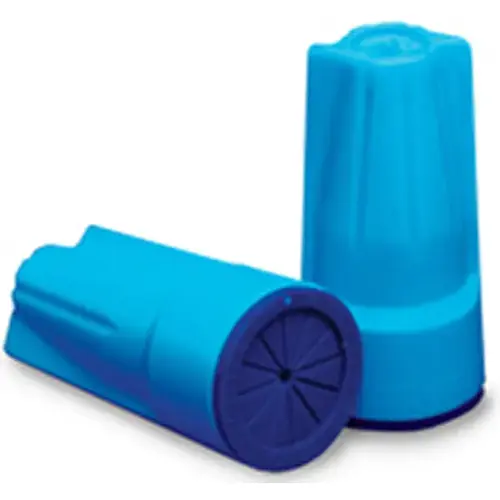 Dryconn Wire Connector, 14 to 6 AWG Wire, Copper Contact, Aqua Blue - pack of 3