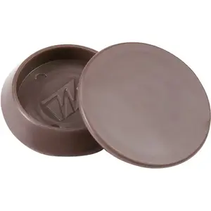 Softtouch 4652995N Caster Cup Vinyl Brown Round 1-1/4" W X 1-1/4" L Brown